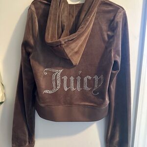Juicy Couture Chocolate Velour Hoodie & Pants